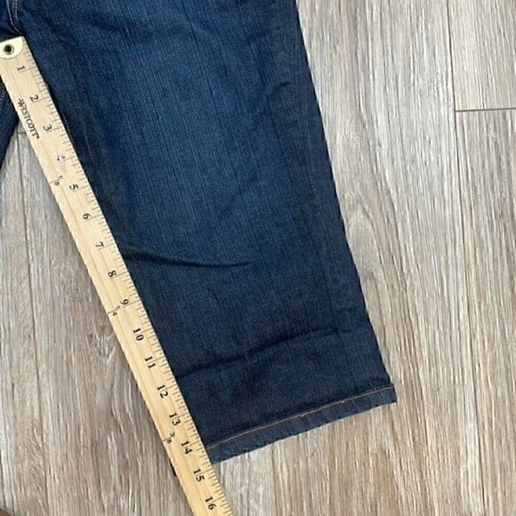 Garnet hill Capri dark wash jeans size 4 petite - Picture 4 of 7